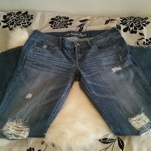 American Eagle Favorite Boyfriend Distressed Jeans